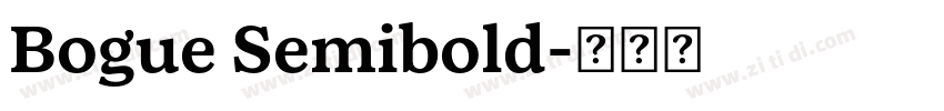 Bogue Semibold字体转换 Bogue Semibold字体转换